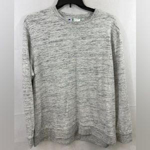 Grey and black crew neck